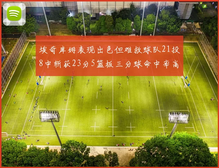 埃奇库姆表现出色但难救球队21投8中斩获23分5篮板三分球命中率高达45